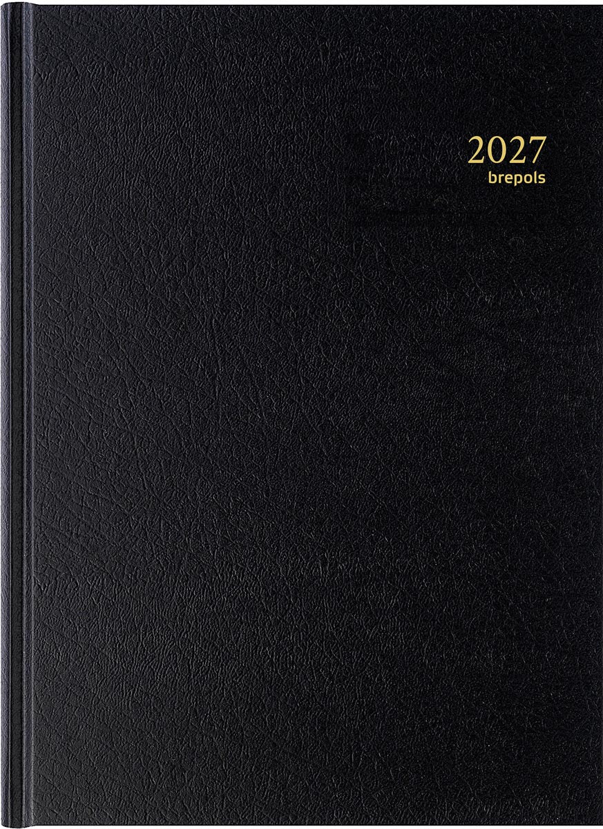Brepols - Agenda 2026 Bremax Santex A4 1 day/1 page 4 columns black