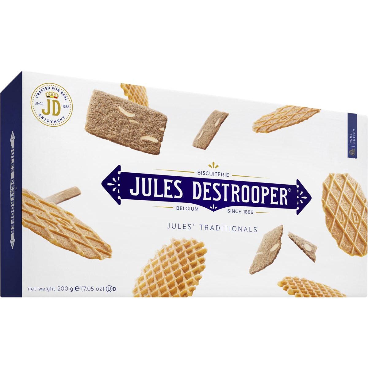 Jules Destrooper - biscuits, Les Traditionnels de Jules, boîte de 200 grammes