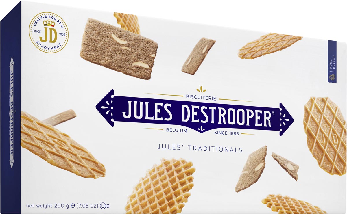 Jules Destrooper - biscotti, Jules' Traditionals, scatola da 200 grammi
