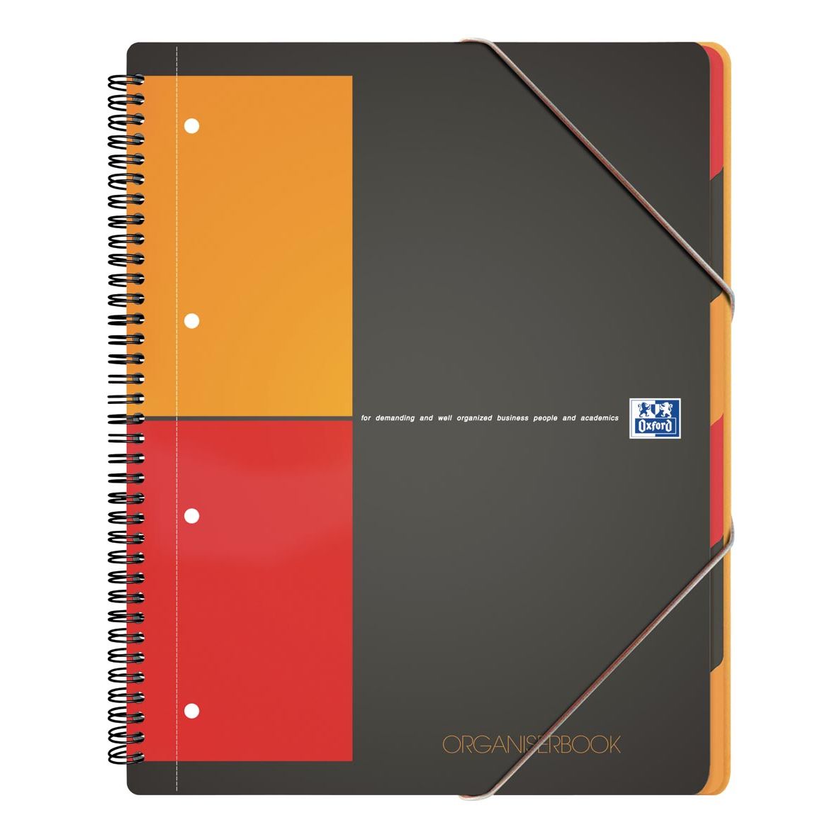 Oxford - Libro organizer INTERNATIONAL, 160 pagine, ft A4+, quadrettato 5 mm
