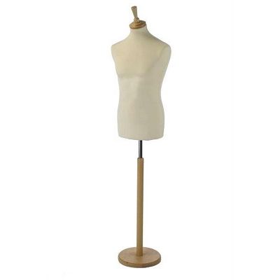 Klika - Natural male bust with wooden leg, 2 pieces