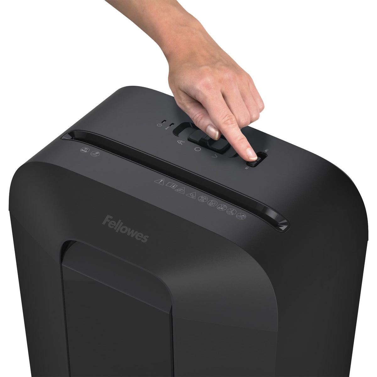 Fellowes - Papiervernietiger lx41 4x12mm zwart