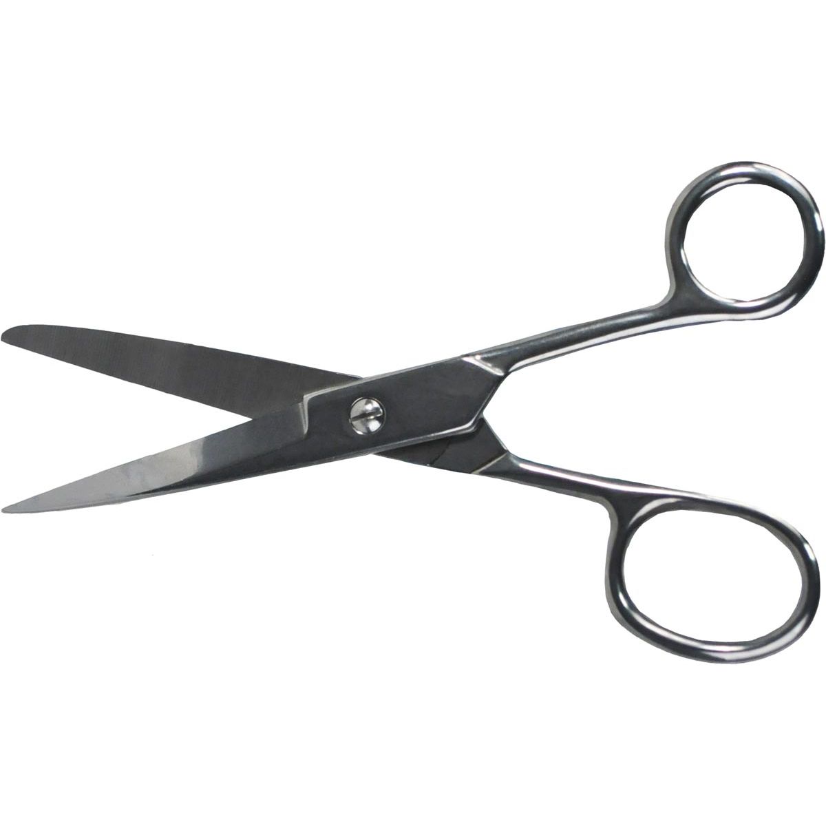 Desq - tijeras 18 cm, cromadas, ojos asimétricos