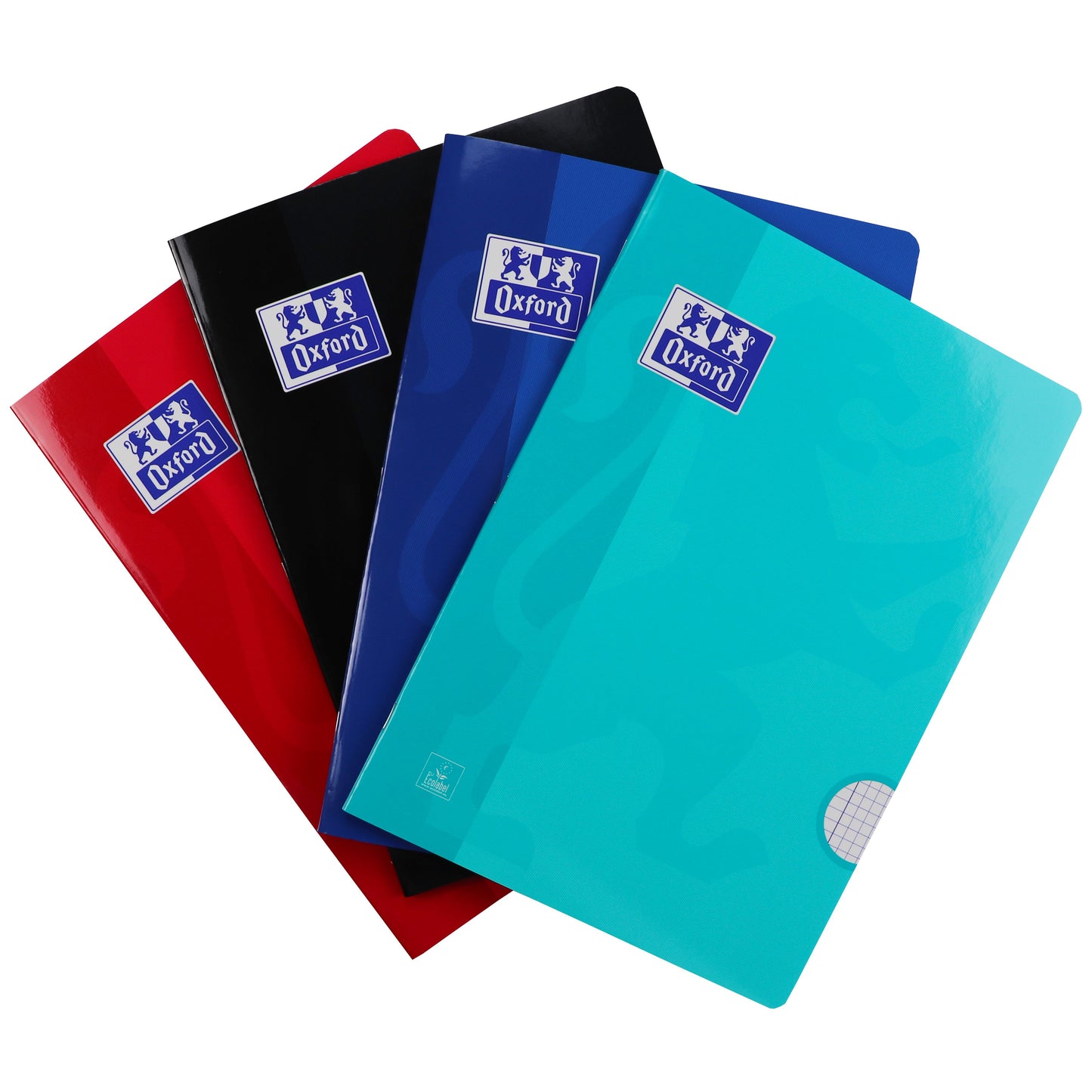 Oxford - Schrift School A4 ruit 5x5mm 72 pagina's 80gr assorti | 10 stuks