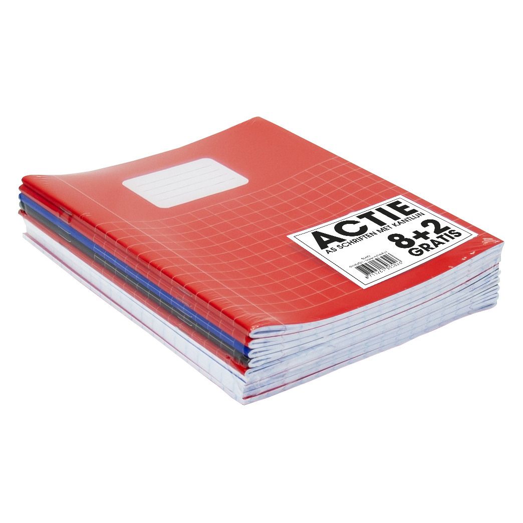SOHO - Exercise book Basic A5 diamond 10x10mm 80 pages 60gr assorted 8+2 free