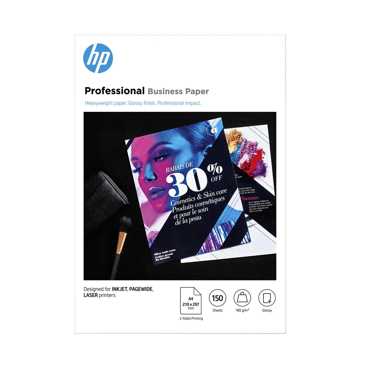 HP - Fotopapier 3vk91a a4 laser 180gr glans