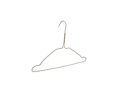 Klika - Percha alambre/tintorería niño 2.2mm tinta 32cm