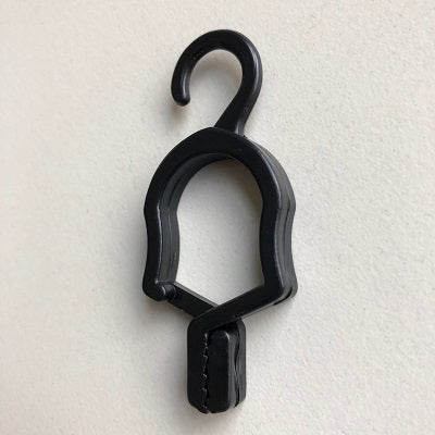 Klika - Porte-foulard noir avec crochet de suspension