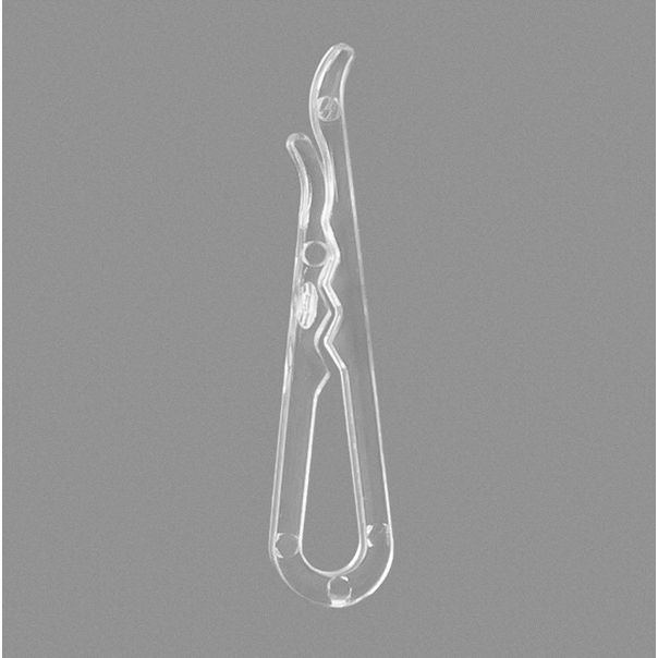 Klika - Clip per camicia trasparente 37x3,5mm 10.000