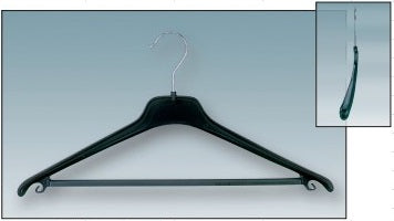 Klika - Combination hanger 45 cm black with trouser bar