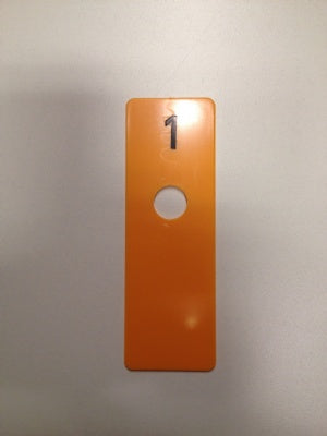 Klika - kamerschijf geel 40x120 mm NUMMER 1 40 stuks
