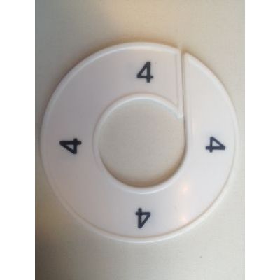 Klika - Misura anello bianco/nero 4