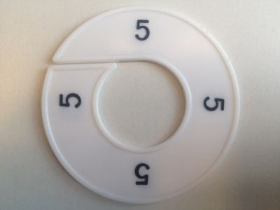 Klika - Maatring 9cm wit/zwart 5