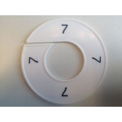 Klika - Misura anello bianco/nero 7