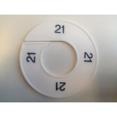 Klika - Misura anello bianco/nero 21