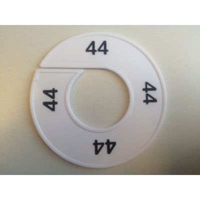 Klika - Maatring 9cm wit/zwart 44