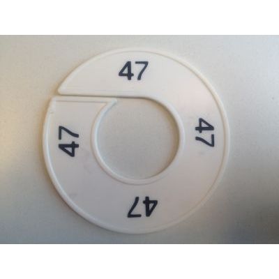 Klika - Größenring weiß/schwarz 47