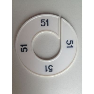 Klika - Misura anello bianco/nero 51