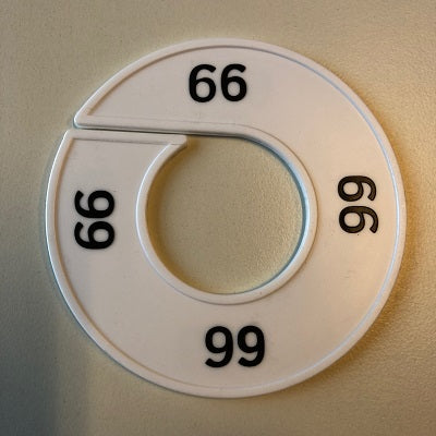 Klika - Misura anello bianco/nero 66