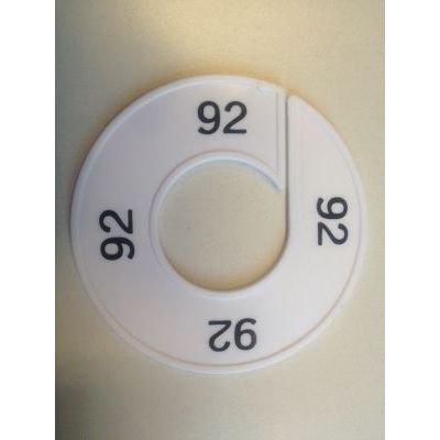 Klika - Maatring 9cm wit/zwart 92