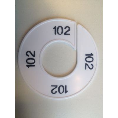 Klika - Maatring wit/zwart 102