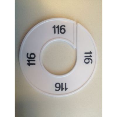 Klika - Maatring wit/zwart 116