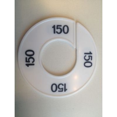 Klika - Maatring 9cm wit/zwart 150