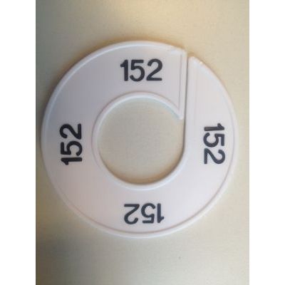 Klika - Maatring wit/zwart 152