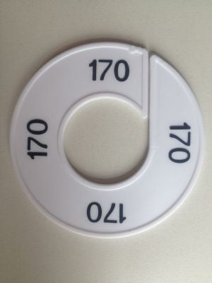 Klika - Maatring 9cm wit/zwart 170