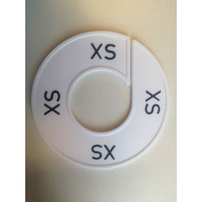 Klika - Maatring 9cm wit/zwart XS