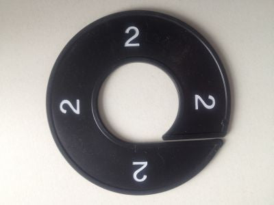 Klika - Maatring 9cm zwart/wit 2