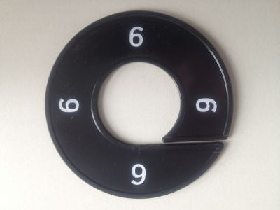 Klika - Maatring 9cm zwart/wit 6
