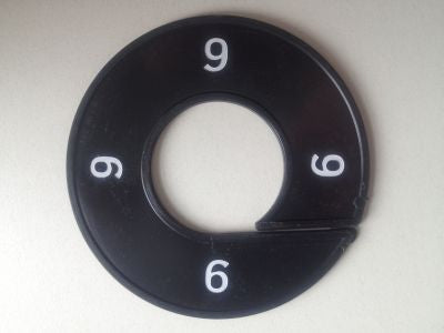 Klika - Maatring 9cm zwart/wit 9