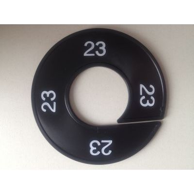 Klika - Maatring 9cm zwart/wit 23