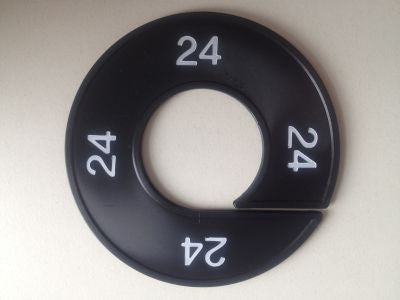 Klika - Maatring 9cm zwart/wit 24