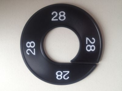 Klika - Misura anello nero/bianco 28