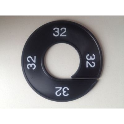 Klika - Maatring 9cm zwart/wit 32