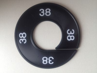 Klika - Misura anello nero/bianco 38