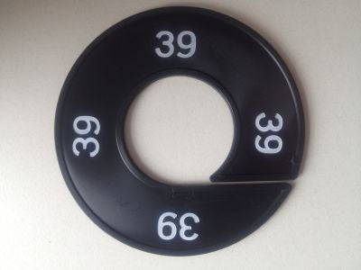 Klika - Misura anello nero/bianco 39