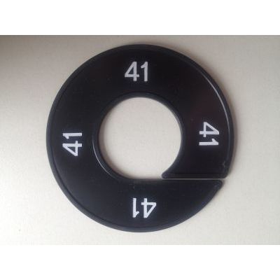 Klika - Maatring 9cm zwart/wit 41