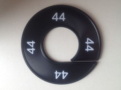 Klika - Maatring 9cm zwart/wit 44