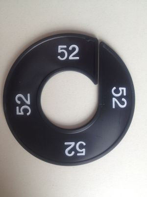 Klika - Maatring 9cm zwart/wit 52