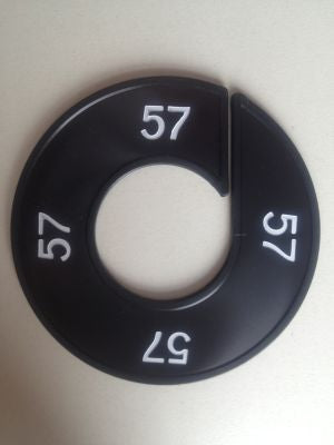 Klika - Maatring 9cm zwart/wit 57
