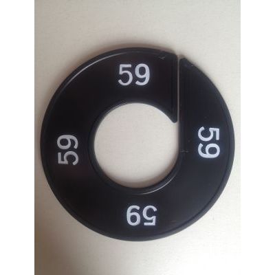 Klika - Maatring 9cm zwart/wit 59