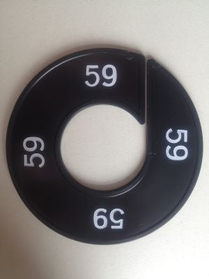 Klika - Misura anello nero/bianco 59