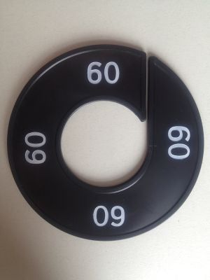 Klika - Talla anillo negro/blanco 60