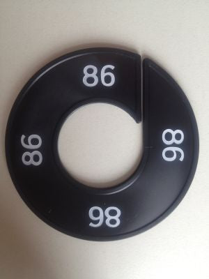 Klika - Talla anillo negro/blanco 86