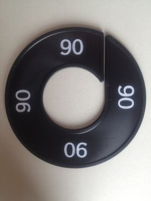 Klika - Talla anillo negro/blanco 90