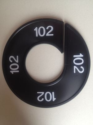 Klika - Maatring 9cm zwart/wit 102
