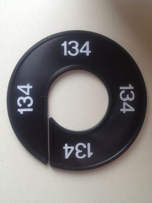 Klika - Maatring 9cm zwart/wit 134